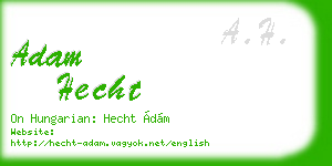 adam hecht business card